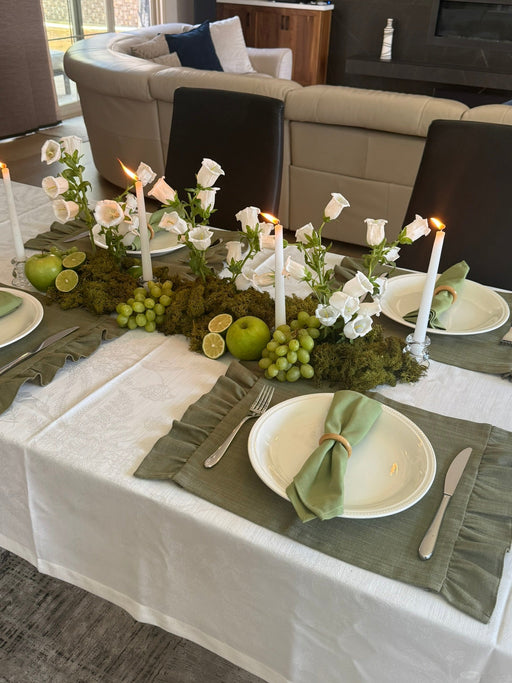 Elegant Tablecloth - White - FineFamilyGoods