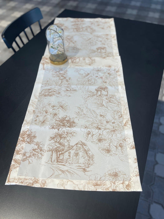 Farm House Table Runner - FineFamilyGoodsBeige