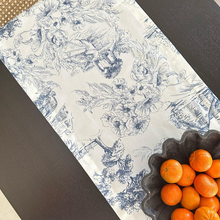 Farm House Table Runner - FineFamilyGoodsNavy