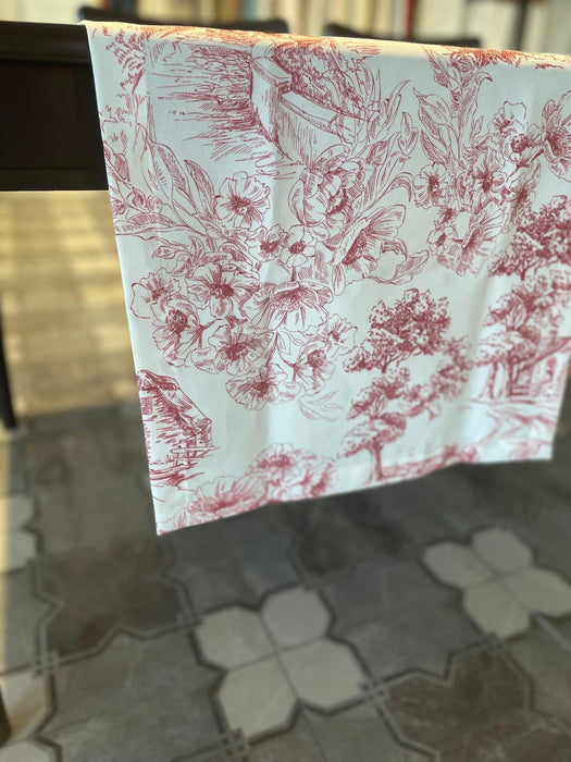 Farm House Table Runner - FineFamilyGoodsRed