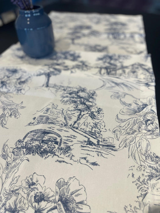 Farm House Table Runner - FineFamilyGoodsNavy