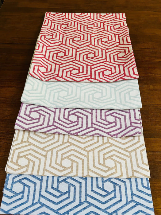 Modern Geometric Table Runner - FineFamilyGoodsRed