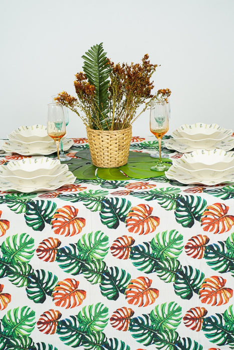 Palm Leaf Tablecloth - FineFamilyGoods59"x 110"