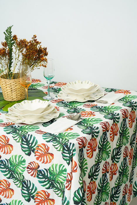 Palm Leaf Tablecloth - FineFamilyGoods59"x 110"