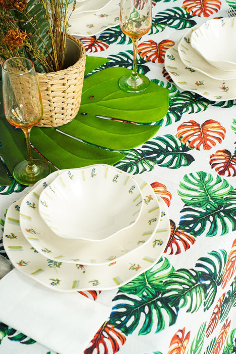 Palm Leaf Tablecloth - FineFamilyGoods59"x 110"