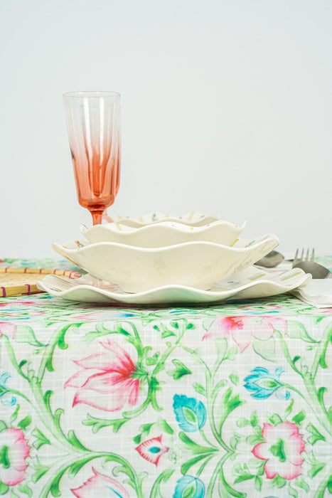 Pink and Green Floral Tablecloth - FineFamilyGoodstablecloth59"x 94"