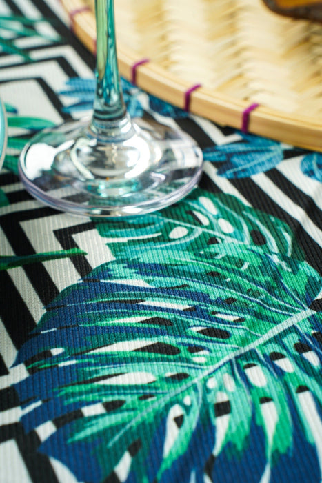 Tropical Geometric Tablecloth - FineFamilyGoods59"x 94"