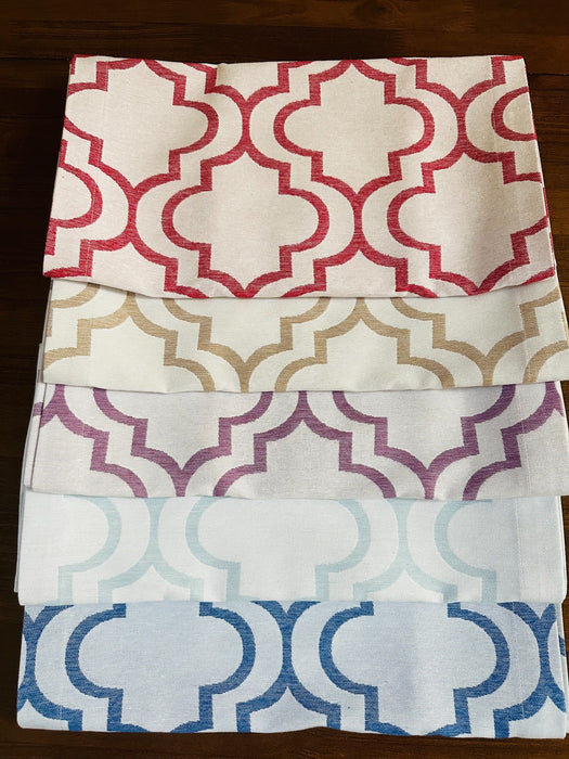 Vintage Geometric Table Runner - FineFamilyGoodsBlue