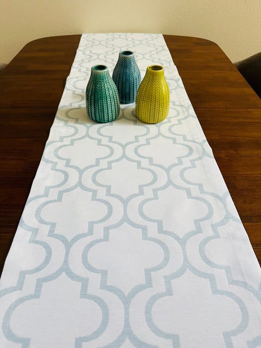 Vintage Geometric Table Runner - FineFamilyGoodsBlue