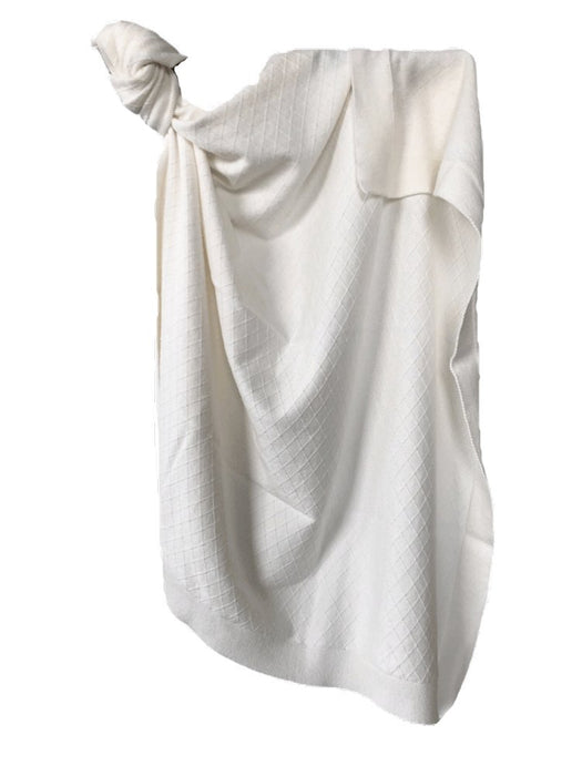 Baby Blanket Argyle Ecru - FineFamilyGoods