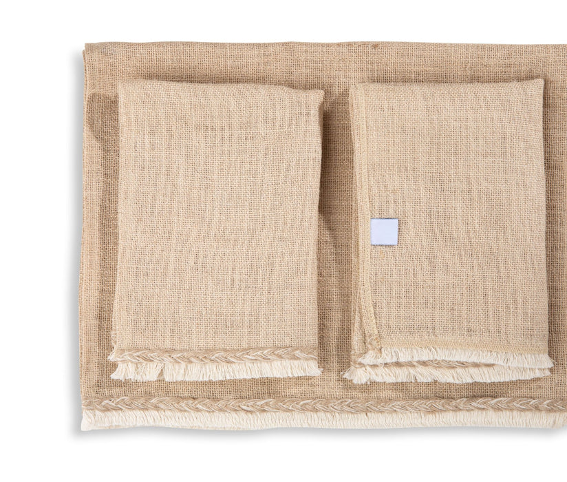 Cream Braided Jute Runner - FineFamilyGoods