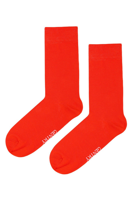 Classic Navy and Orange Socks Set of 2 - FineFamilyGoodsMedium (7 - 9)