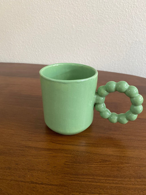 Green Pearl Handle Ceramic Coffee Mug - FineFamilyGoods