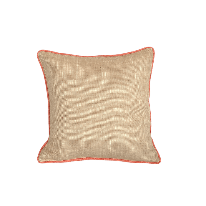 Jute Cushion Cover- Orange - FineFamilyGoods
