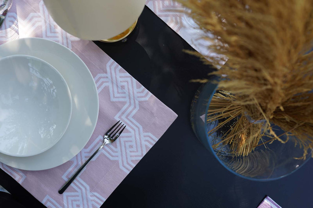 Mosaic Placemat Set- Powder - FineFamilyGoods