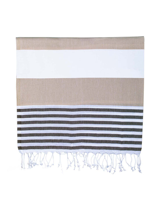 Peshtemal Towel Cappuccino Stripe - FineFamilyGoods
