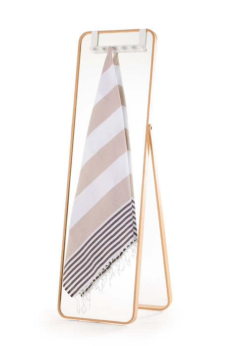Peshtemal Towel Cappuccino Stripe - FineFamilyGoods