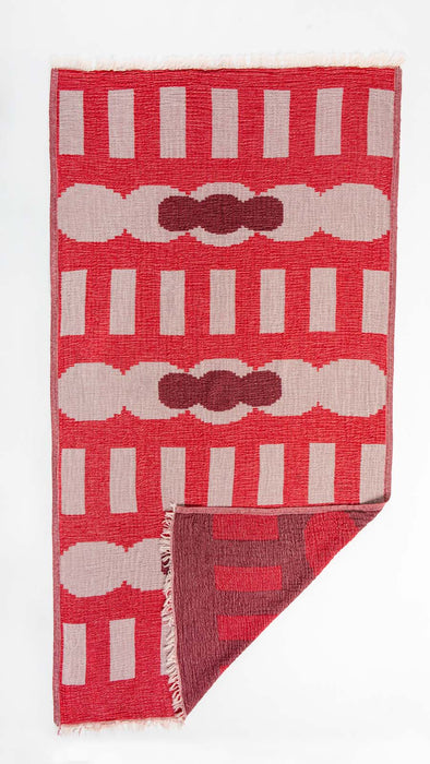 Peshtemal Towel Crinkle Muslin Red - FineFamilyGoods