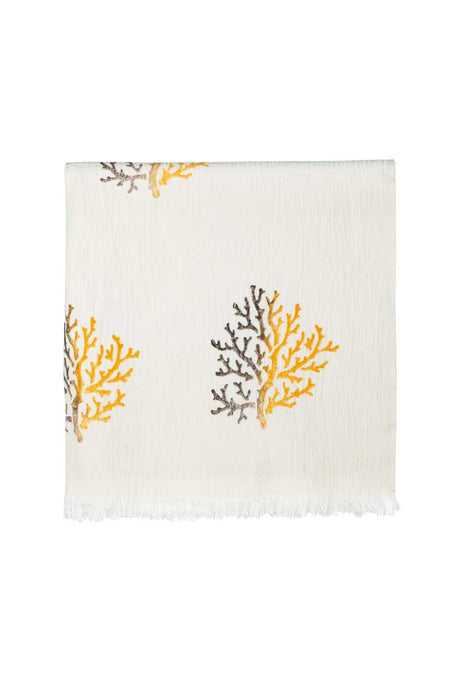 Peshtemal Towel Crinkle Muslin Tree Yellow & Brown - FineFamilyGoods