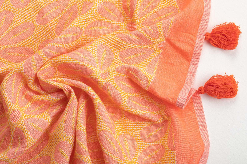 Peshtemal Towel Daisy Orange - FineFamilyGoods