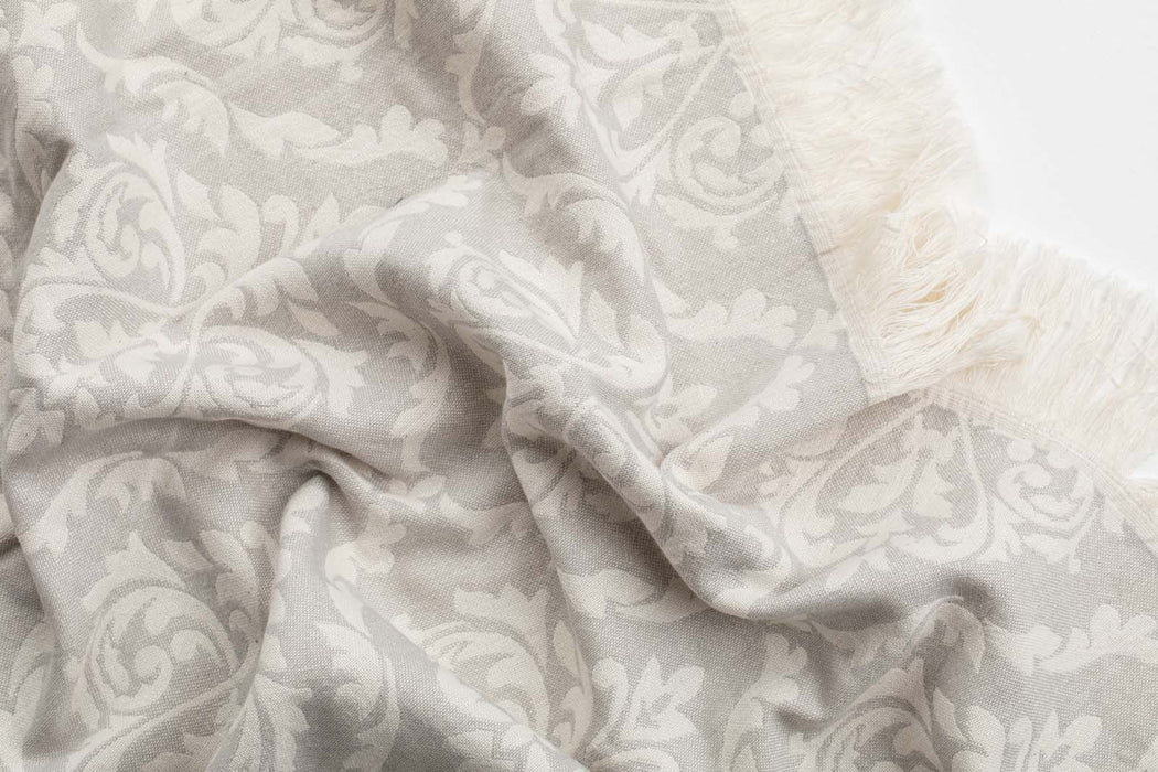 Peshtemal Towel Damask Gray - FineFamilyGoods
