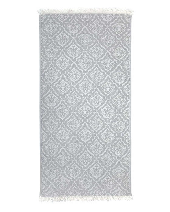 Peshtemal Towel Damask Gray - FineFamilyGoods
