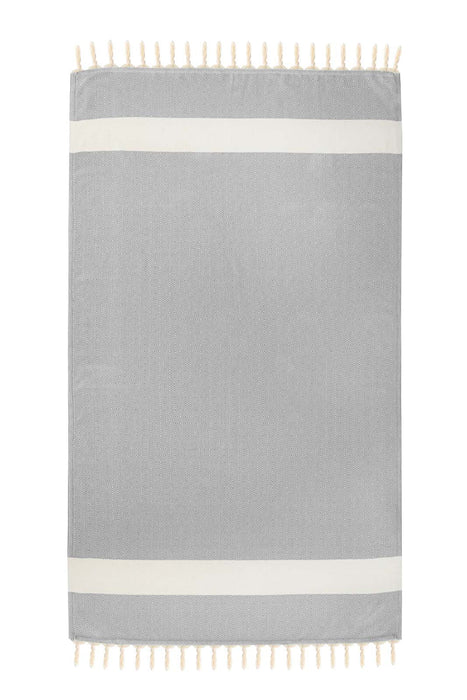 Peshtemal Towel Diamond Throw Gray - FineFamilyGoods