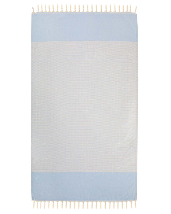 Peshtemal Towel Diamond Throw Light Blue - FineFamilyGoods