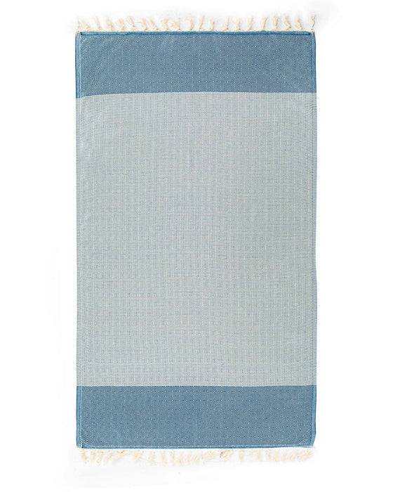 Peshtemal Towel Diamond Throw Navy - FineFamilyGoods