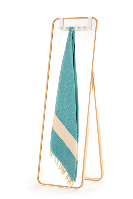 Peshtemal Towel Diamond Throw Teal - FineFamilyGoods