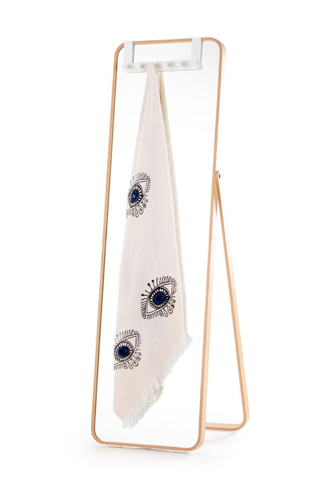 Peshtemal Towel Evil Eye Ecru - FineFamilyGoods