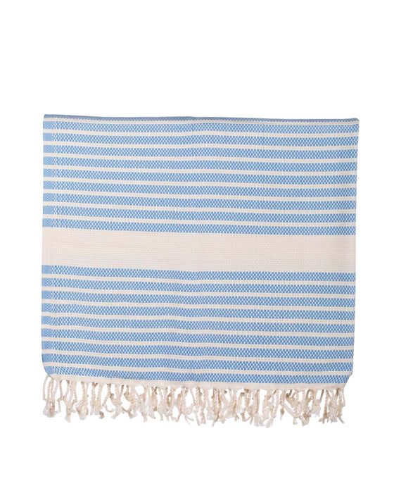 Peshtemal Towel Narrow Stripe Light Blue - FineFamilyGoods