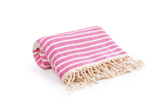 Peshtemal Towel Narrow Stripe Pink - FineFamilyGoods