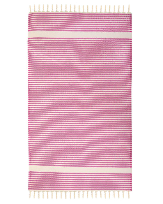 Peshtemal Towel Narrow Stripe Pink - FineFamilyGoods