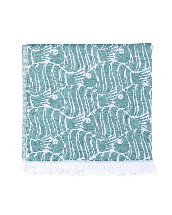 Peshtemal Towel Ocean Green - FineFamilyGoods