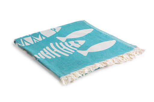 Peshtemal Towel Salt Life Aqua - FineFamilyGoods