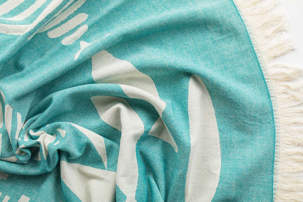 Peshtemal Towel Salt Life Aqua - FineFamilyGoods
