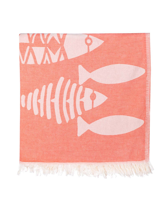 Peshtemal Towel Salt Life Orange - FineFamilyGoods