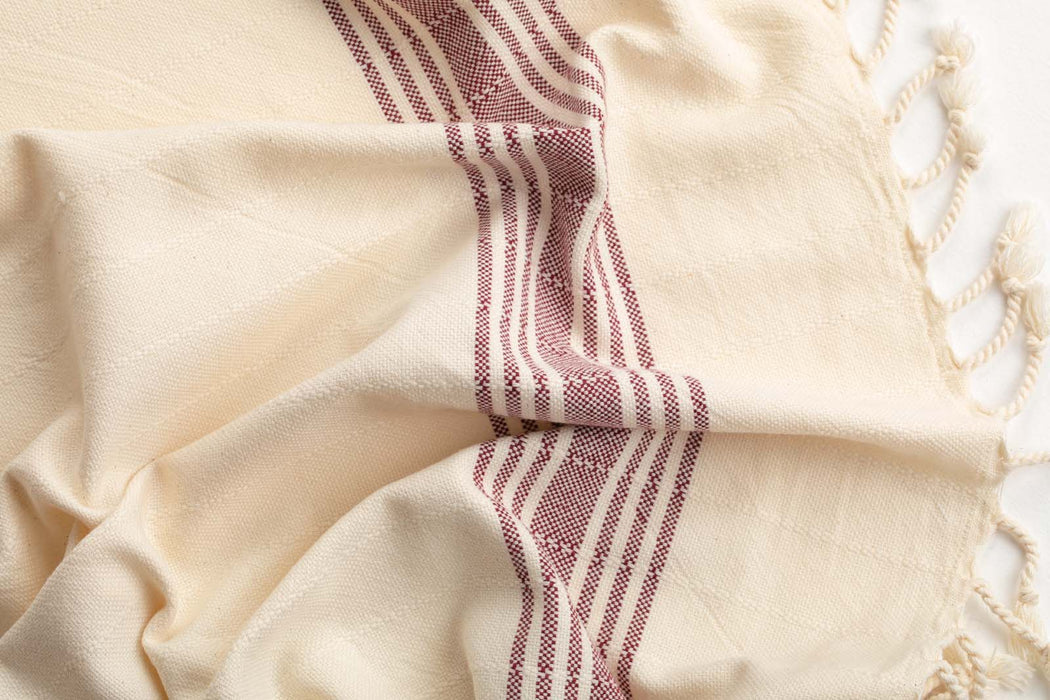 Peshtemal Towel Vintage Red - FineFamilyGoods