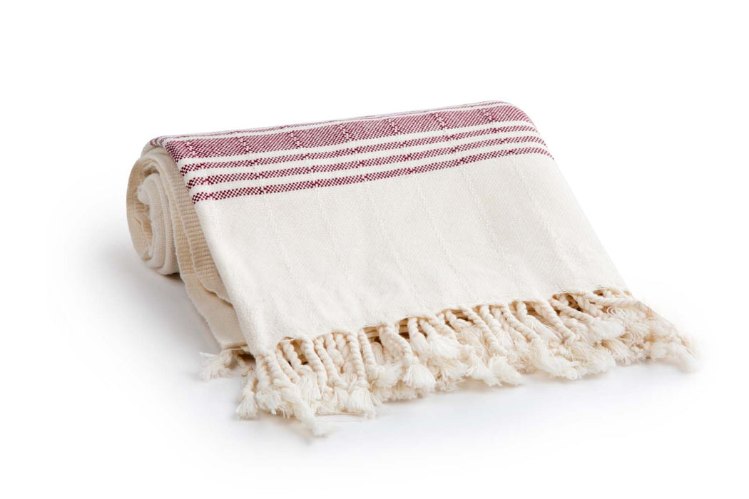 Peshtemal Towel Vintage Red - FineFamilyGoods
