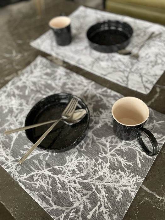 Placemat Branch- Charcoal - FineFamilyGoods