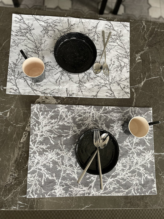 Placemat Branch- Charcoal - FineFamilyGoods