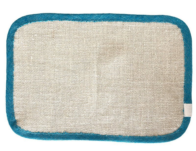 Placemat Panama with Turkuoise Border - FineFamilyGoods
