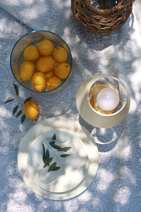 Tablecloth Lace- Gray - FineFamilyGoods