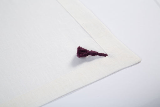 Vintage Placemat with Purple Tassels - FineFamilyGoods