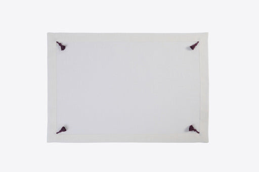 Vintage Placemat with Purple Tassels - FineFamilyGoods