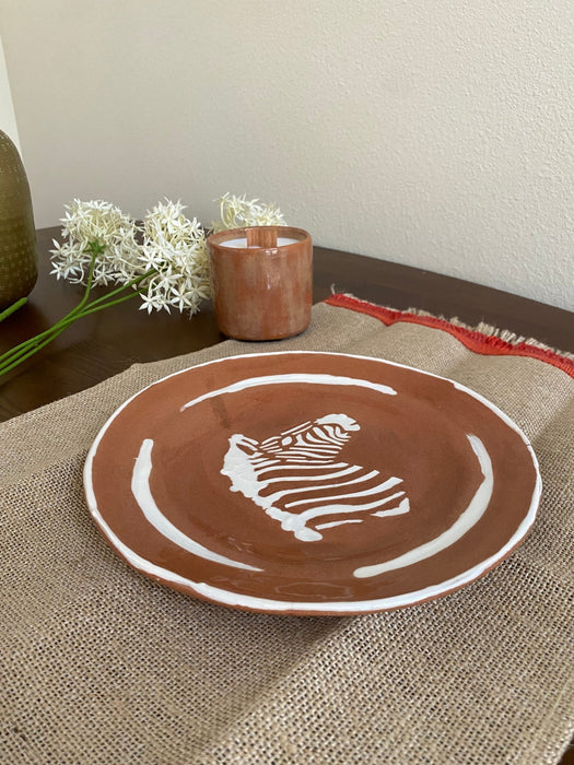 Zebra Pattern Plate - FineFamilyGoods