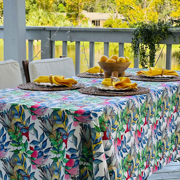 Colorful Autumn Leaves Tablecloth - FineFamilyGoods70" Round