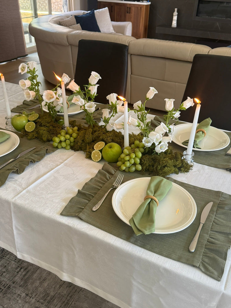 Elegant Tablecloth - White - FineFamilyGoods