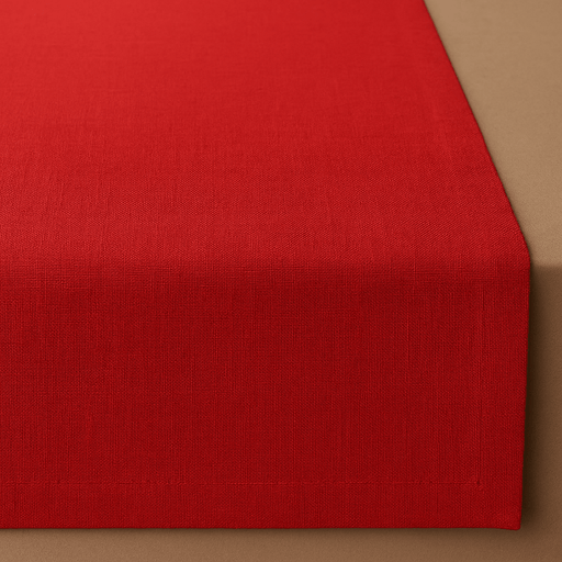 Gardenia Table Runner - Red - FineFamilyGoods